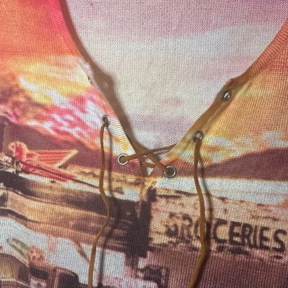 Vintage Y2K Harley Davidson Route 66 Women's Tank Shirt - Picture 5 of 6